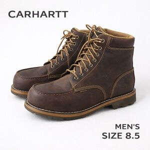 Carhartt CMW6197 Moc Toe 6” Work Boots Brown Leather 8.5M Heritage Workwear